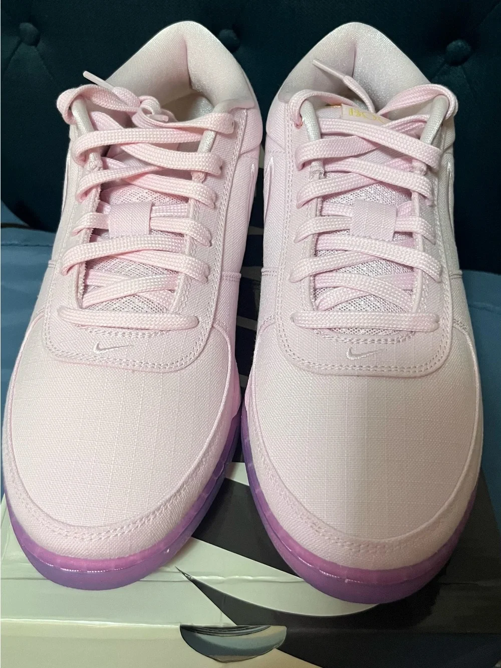 Booker 1 Sunset Pink Low-Top Canvas Basketball